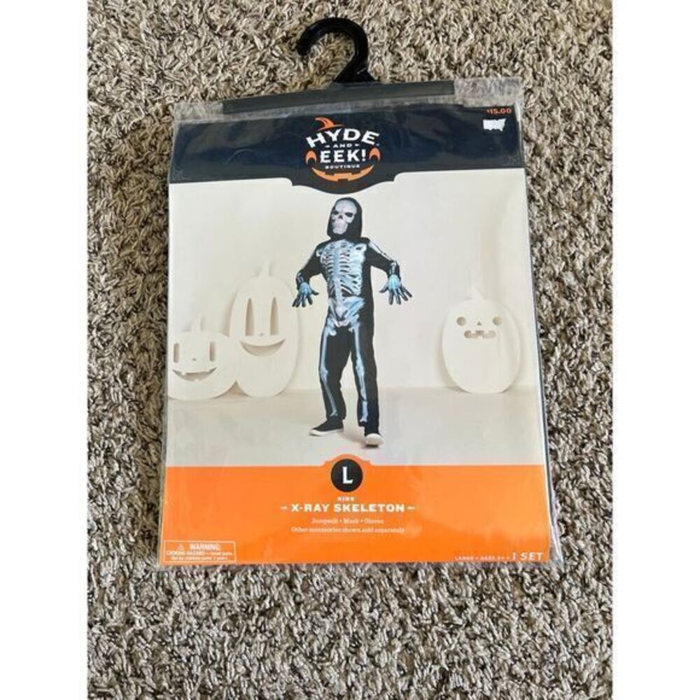 Hyde & eek Kids Halloween costume X-Ray Skeleton size‎ large